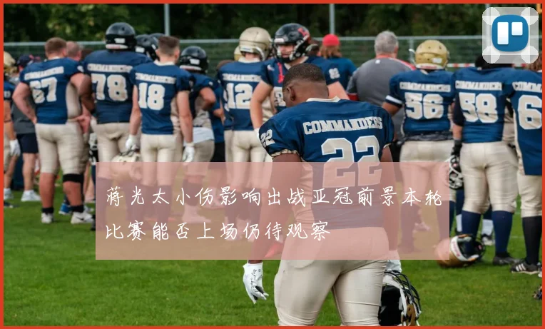 蒋光太小伤影响出战亚冠前景本轮比赛能否上场仍待观察