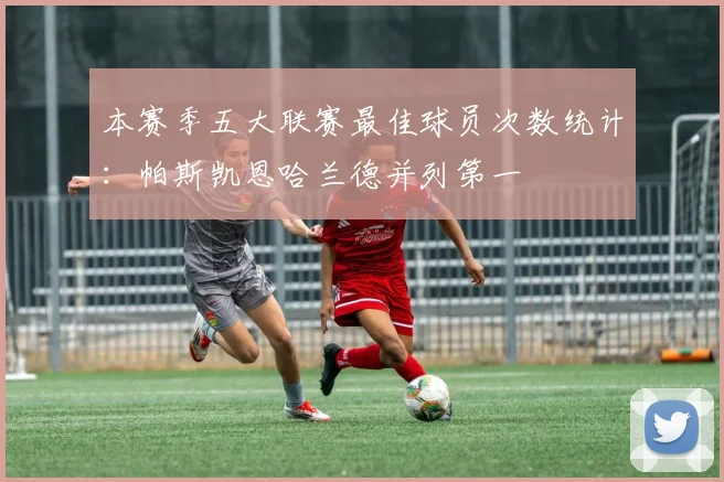 本赛季五大联赛最佳球员次数统计：帕斯凯恩哈兰德并列第一